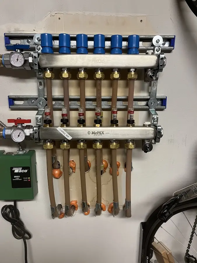 Plumber performing Gas Leak Detection at a residential property in Millersville